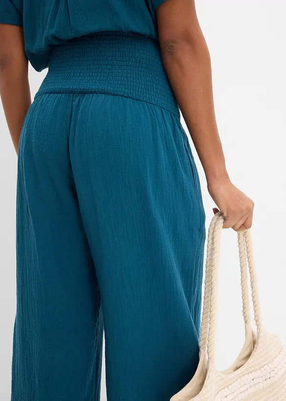 Palazzobyxa i muslin, bonprix