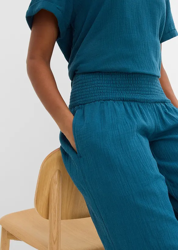 Palazzobyxa i muslin, bonprix