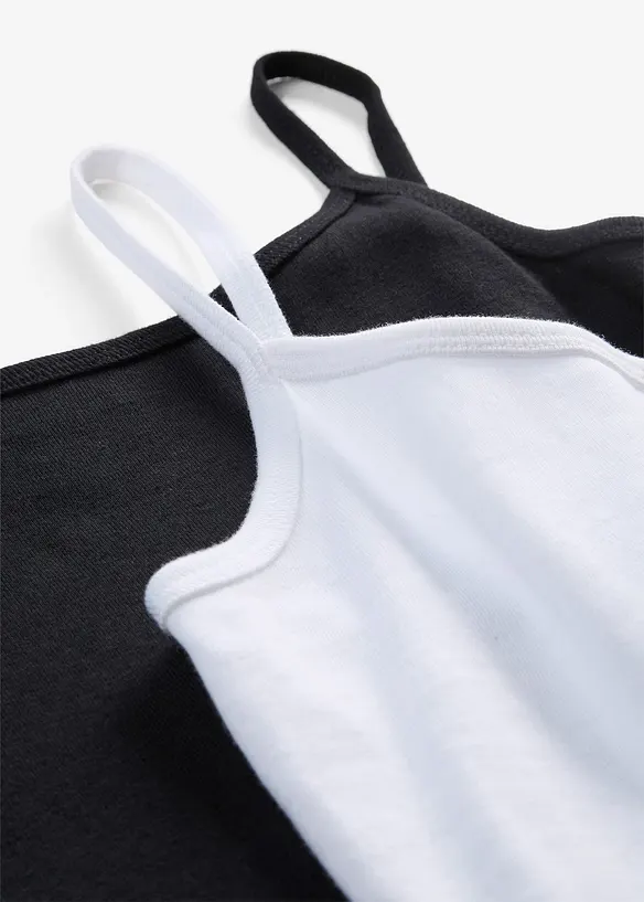 Linne med smala axelband (2-pack), bonprix