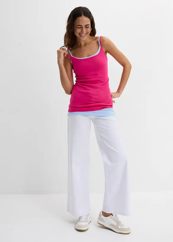 Linne med smala axelband (2-pack), bonprix