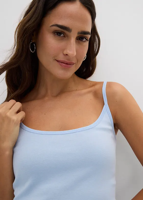 Linne med smala axelband (2-pack), bonprix