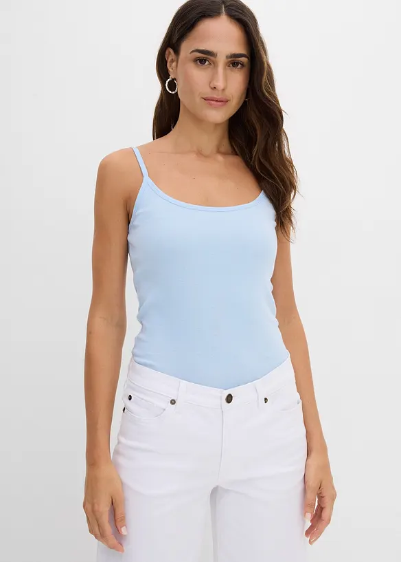 Linne med smala axelband (2-pack), bonprix