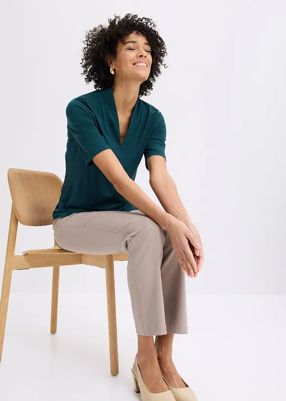 Stretchbyxa i bengalin, bonprix