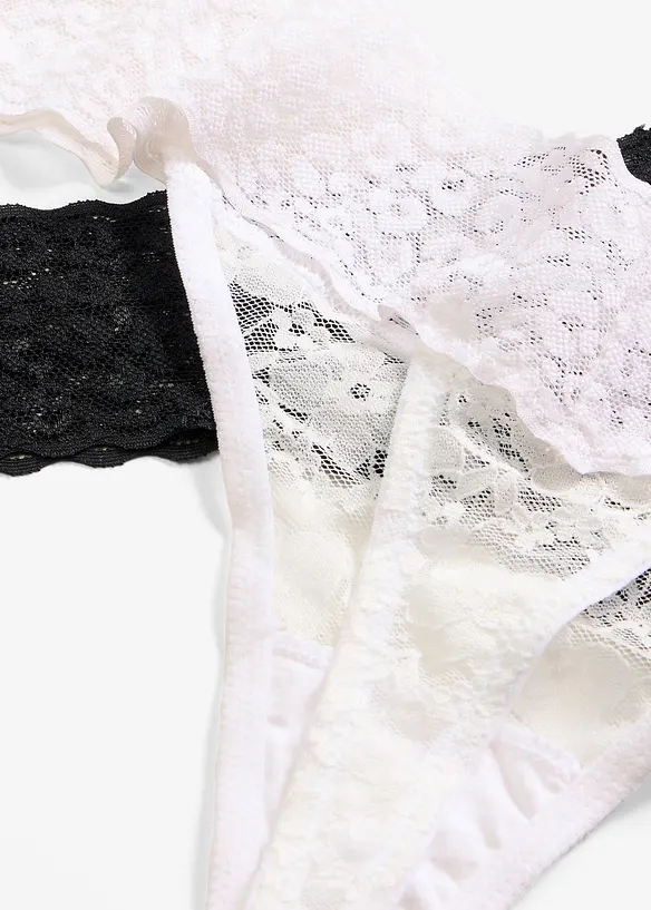 Stringtrosa i spets (2-pack), bonprix