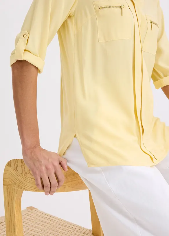 Blustunika i b&ouml;ljande viskos, bonprix