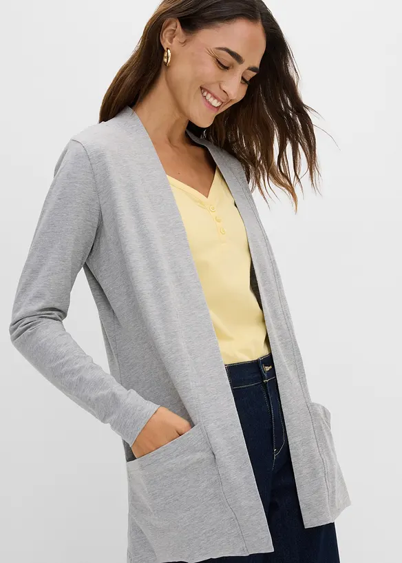 Stretchcardigan i mjuk viskosmix, bonprix