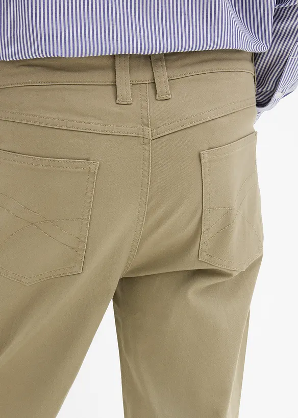 Stretchbyxa, klassisk passform, raka ben, bonprix