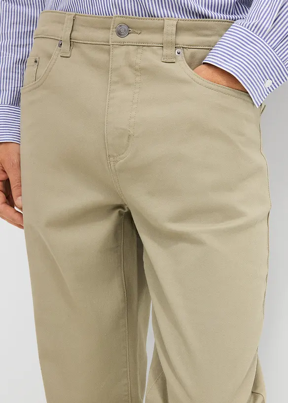 Stretchbyxa, klassisk passform, raka ben, bonprix