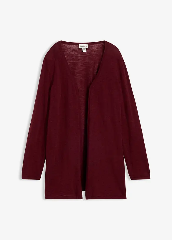 Cardigan i slubgarn av bomull, bonprix