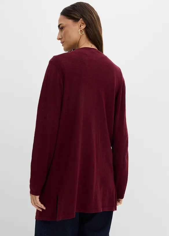 Cardigan i slubgarn av bomull, bonprix