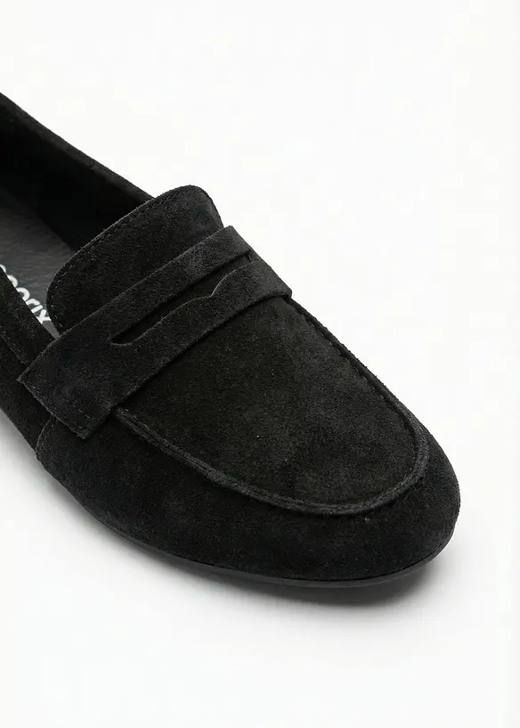 Loafers av mocka, bonprix