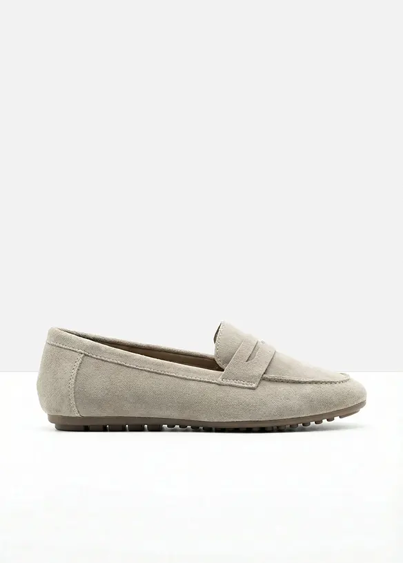 Loafers av mocka, bonprix