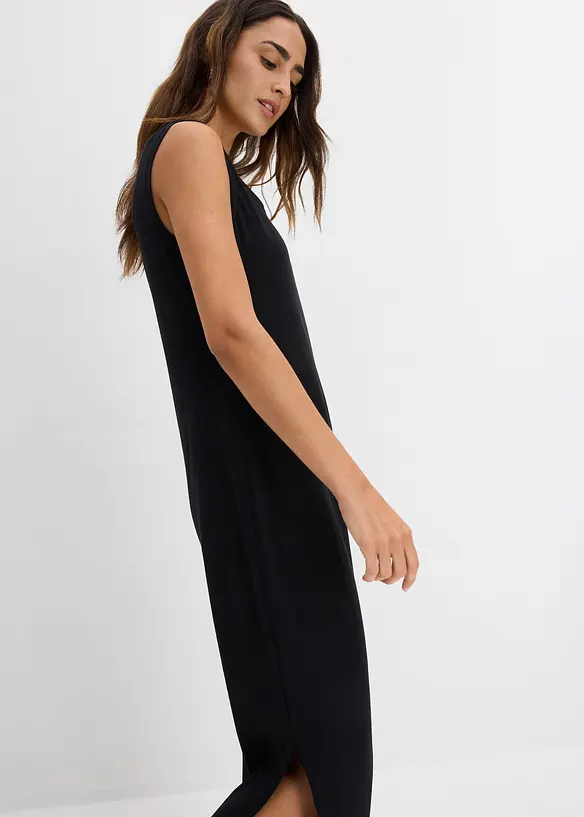 Jerseykl&auml;nning i insv&auml;ngd modell, bonprix