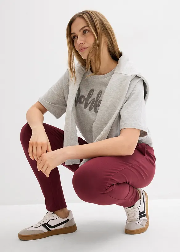 Jerseybyxa av bomullsmix, bonprix