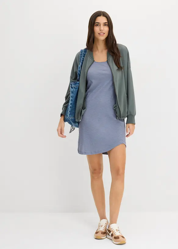 Trik&aring;kl&auml;nning i bomull med spets, bonprix