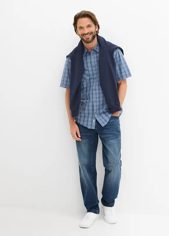 Kort&auml;rmad skjorta i bomull, bonprix