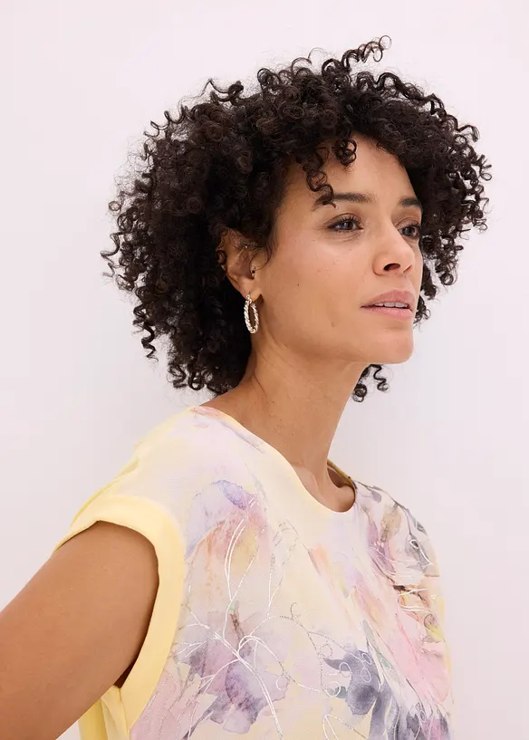 Blommig blustopp, bonprix