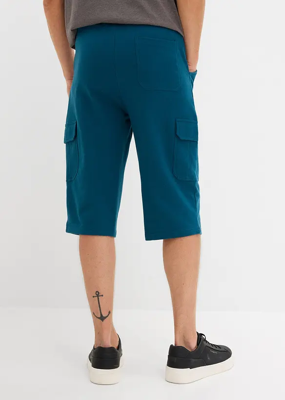 L&aring;nga trik&aring;bermudas med cargofickor, ren bomull, normal passform, bonprix