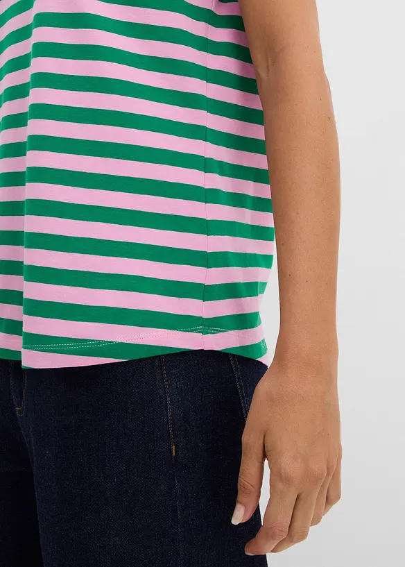 T-shirt med b&aring;tringning, bonprix