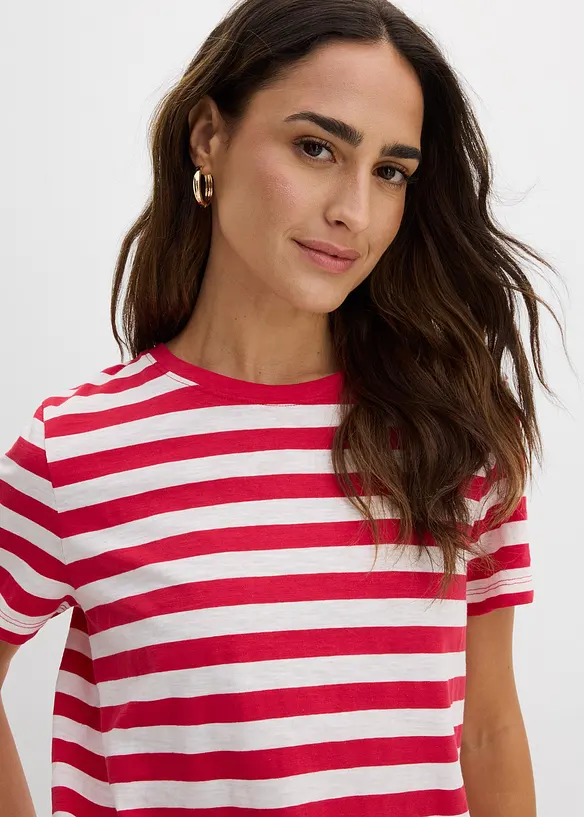 T-shirt med rund halsringning (2-pack), bonprix