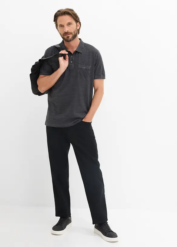 Kort&auml;rmad pik&eacute;tr&ouml;ja med tv&auml;ttad look, bonprix