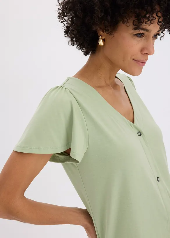 Topp med knappsl&aring;, bonprix