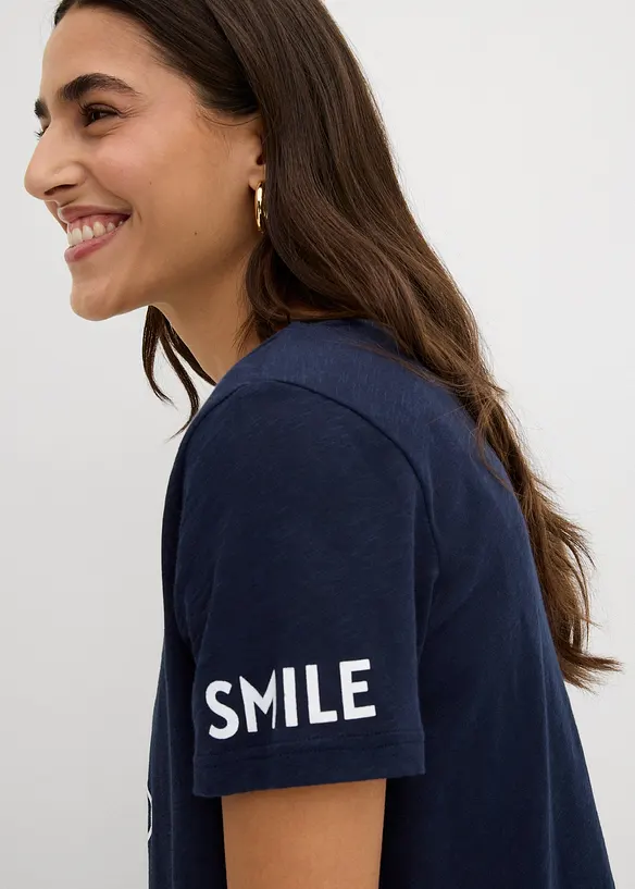 T-shirt med tryck, bonprix