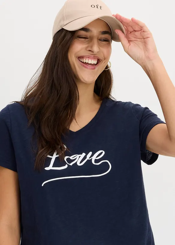 T-shirt med tryck, bonprix