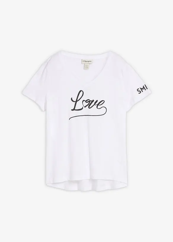 T-shirt med tryck, bonprix