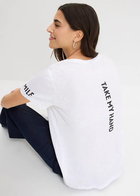 T-shirt med tryck, bonprix