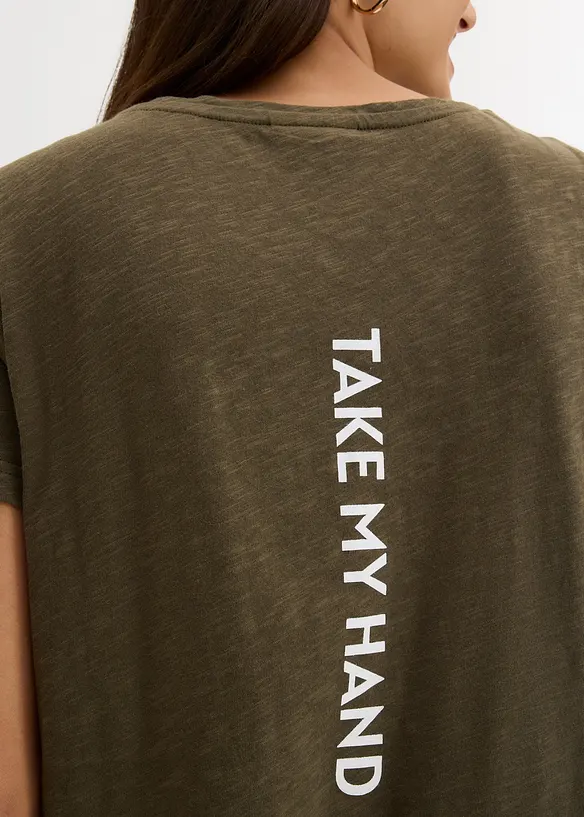 T-shirt med tryck, bonprix