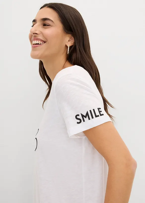 T-shirt med tryck, bonprix