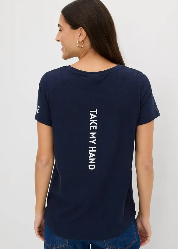 T-shirt med tryck, bonprix