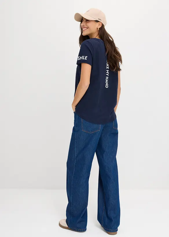 T-shirt med tryck, bonprix