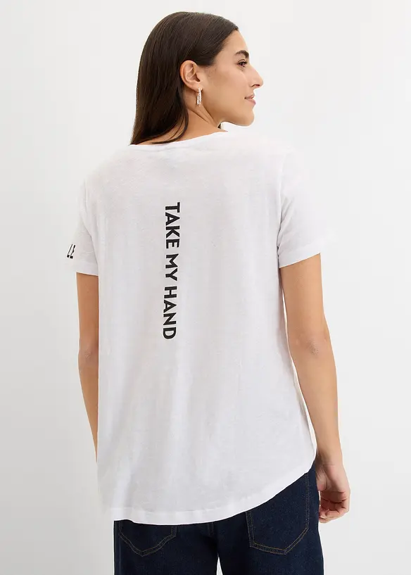 T-shirt med tryck, bonprix