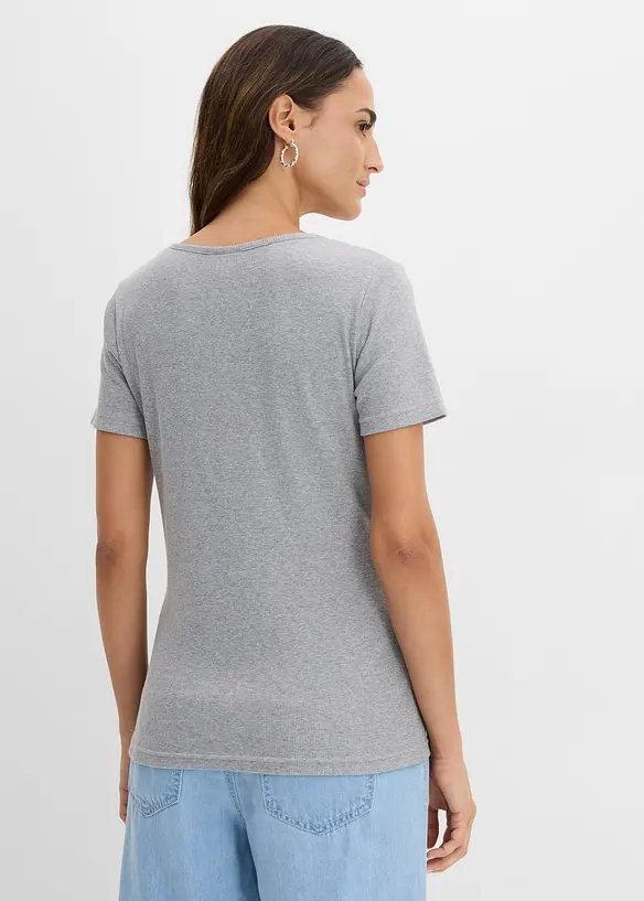 Kort&auml;rmad farfarstr&ouml;ja i ekologisk bomull, bonprix