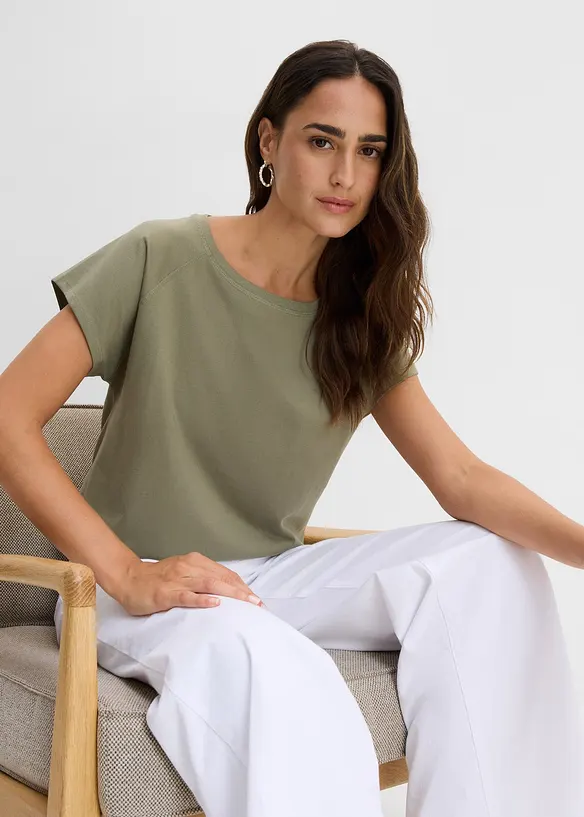 T-shirt i ren ekologisk bomull, bonprix