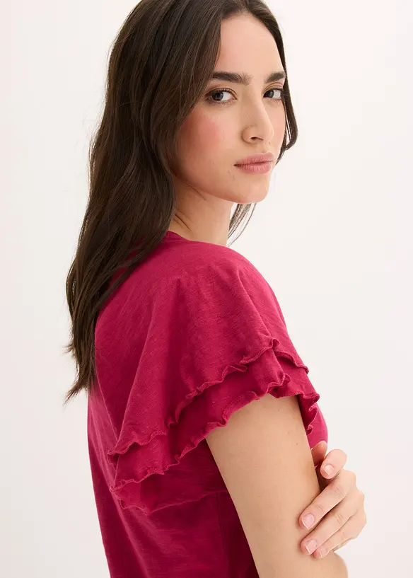 Topp med charmiga &auml;rmar, bonprix