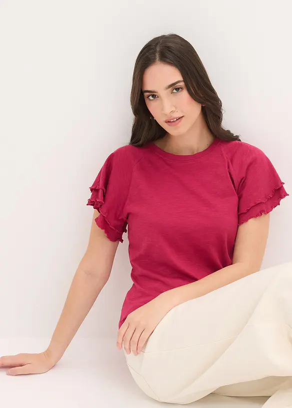 Topp med charmiga &auml;rmar, bonprix