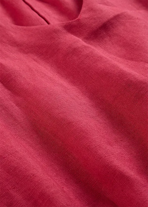 Kort linnekl&auml;nning med 3/4-&auml;rmar, bonprix