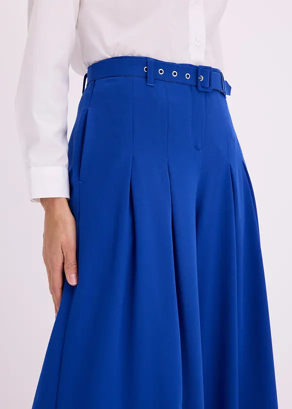 Byxa med gubbveck och sk&auml;rp (2 delar), bonprix