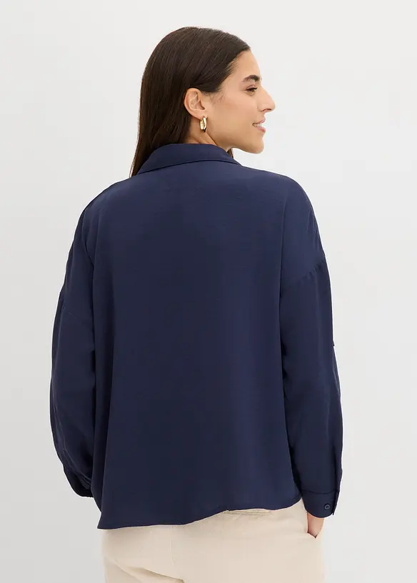 Blus i l&auml;tt kr&auml;pp, bonprix