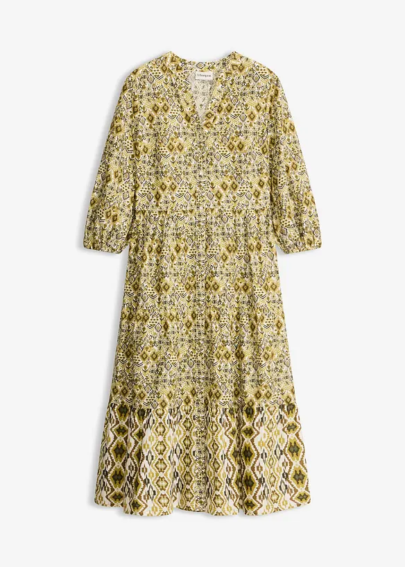 Mellanl&aring;ng kl&auml;nning i tunn bomull, bonprix