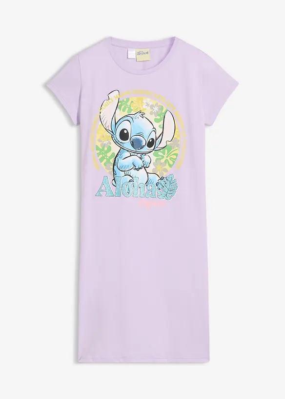 Nattlinne i bomull med Stitch-motiv, Disney