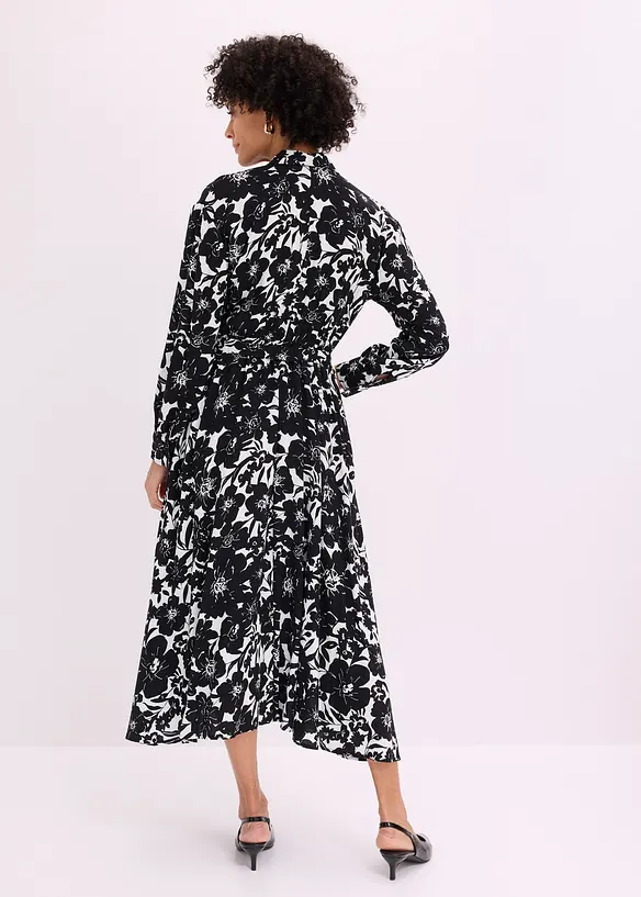 Skjortkl&auml;nning av viskos, bonprix