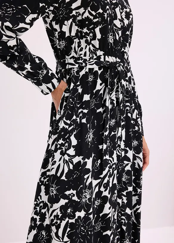 Skjortkl&auml;nning av viskos, bonprix