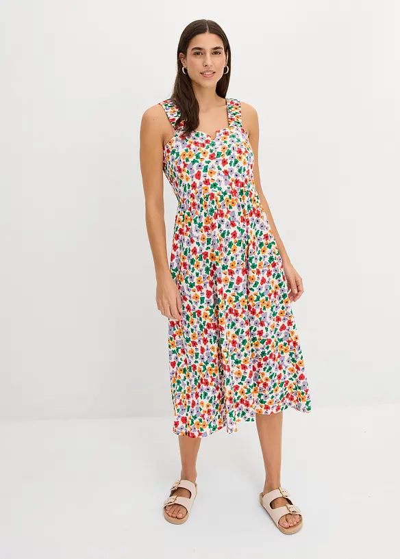 Jerseykl&auml;nning i bomull och viskos, bonprix