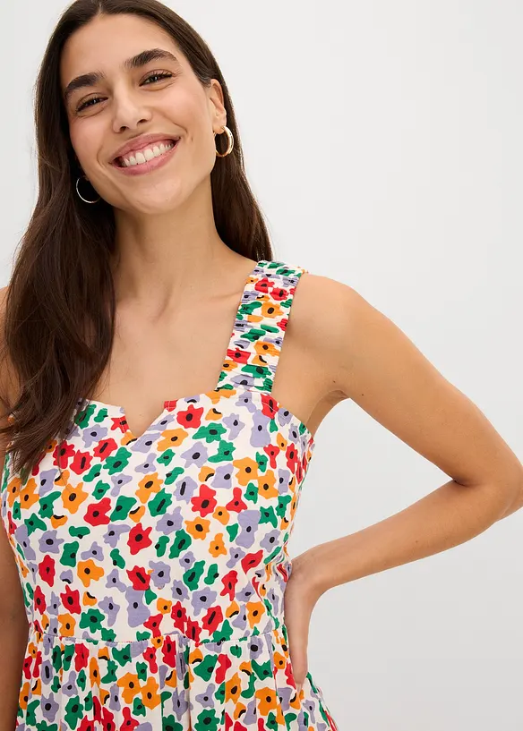 Jerseykl&auml;nning i bomull och viskos, bonprix