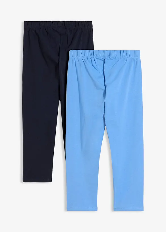Caprileggings i ekologisk bomull (2-pack), bonprix