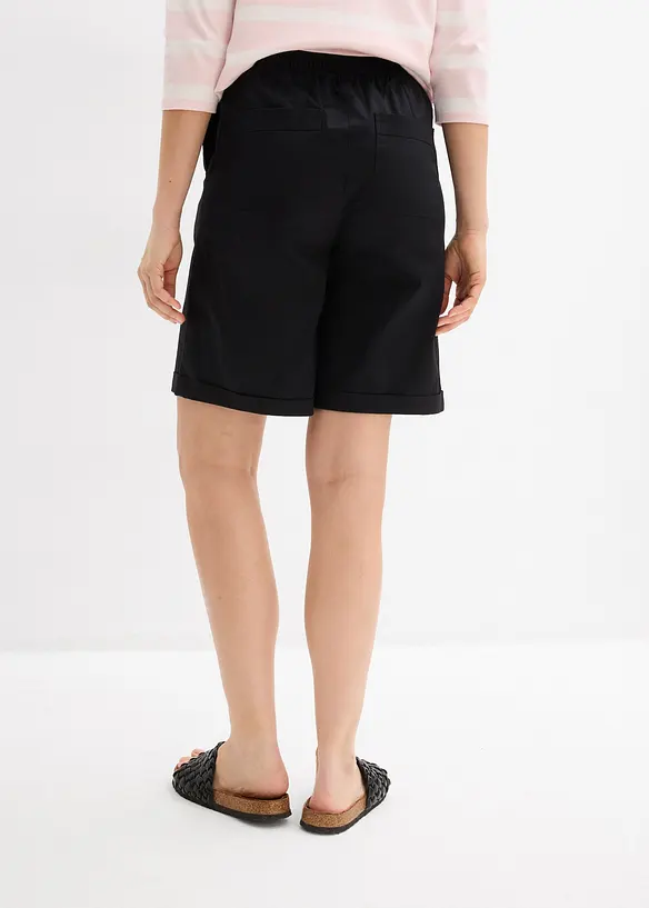 Papertouch-bermudas av bomull, bonprix